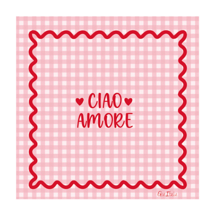 Tovaglioli in Carta Ciao Amore (16 Pezzi)