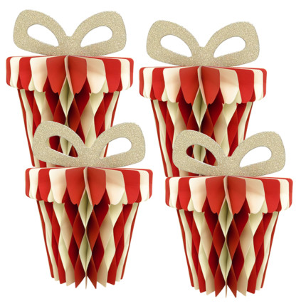 PACCHI REGALO CON FIOCCO IN CARTA (4 PEZZI)