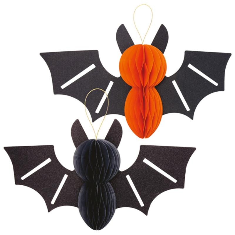 PENDENTI PIPISTRELLO IN CARTA (2 PEZZI)