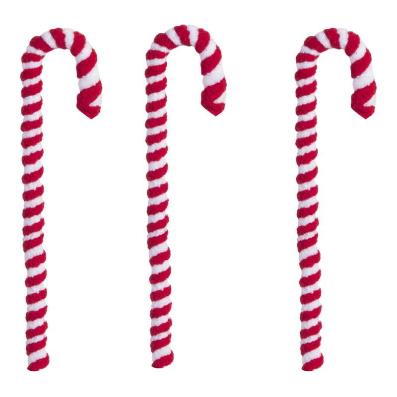 Candy Canes Rossi (3 Pezzi)