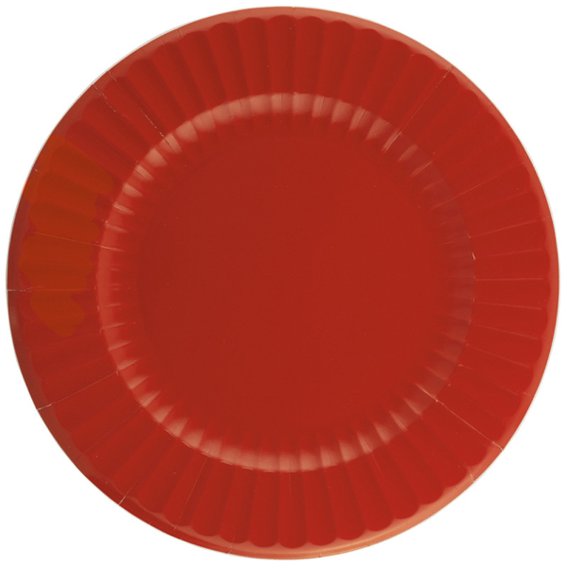 Maxi piatti round shape oro in cartoncino (6 pezzi)
