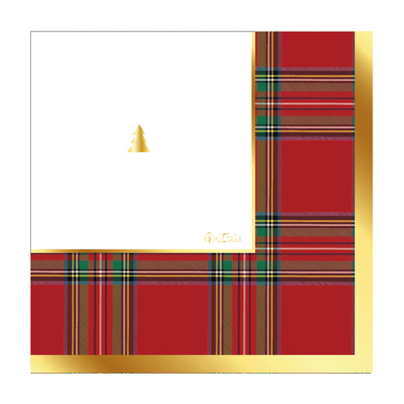 Tovaglioli in Carta Modern Scottish (16 Pezzi)