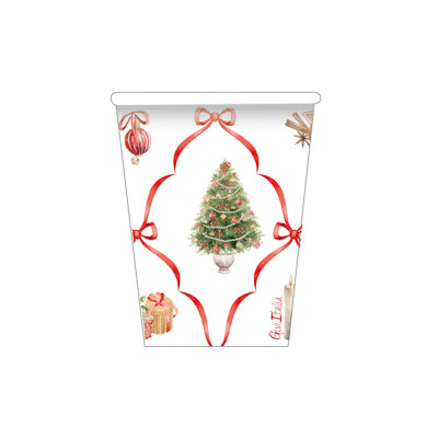 Bicchieri In Carta Christmas Fantasy (8 Pezzi)