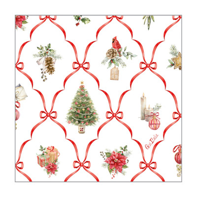 Tovaglioli In Carta Christmas Fantasy (16 Pezzi)