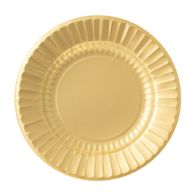 Piatti In Carta Oro Satin (8 Pezzi) 2