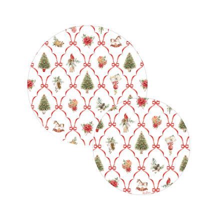 Piatti In Carta Christmas Fantasy (8 Pezzi)