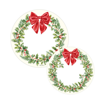 Piatti in Carta Christmas Garland (8 Pezzi)