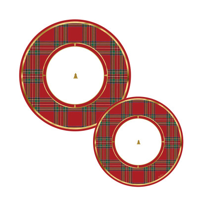 Piatti In Carta Modern Scottish (8 Pezzi)