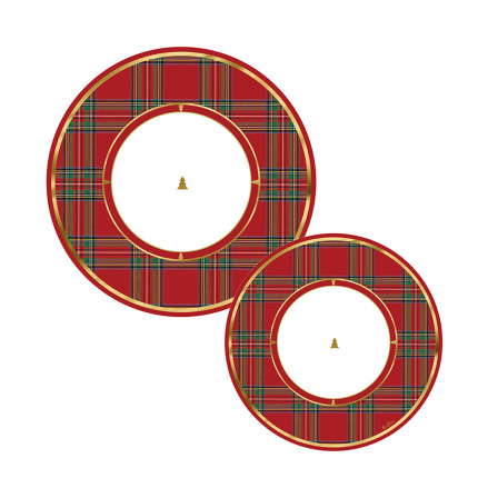 Piatti In Carta Modern Scottish (8 Pezzi)