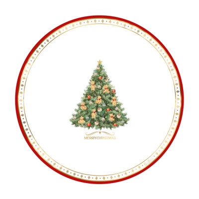 Piatti in Carta Christmas Teddy (8 Pezzi) 2