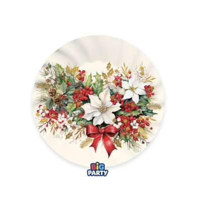Piatti in Cartoncino Vintage Christmas (6 Pezzi) 2