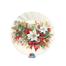 Piatti in Cartoncino Vintage Christmas (6 Pezzi)