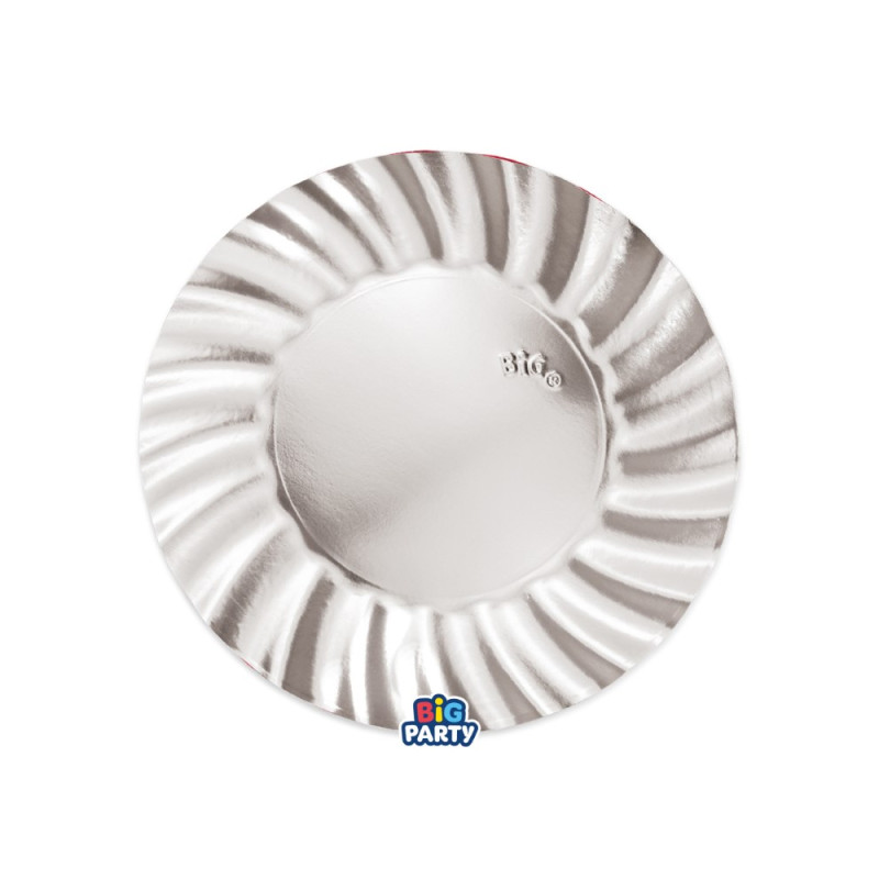 Piatti Wavy Metal Everyday (6 Pezzi) – Carta Effetto Metal