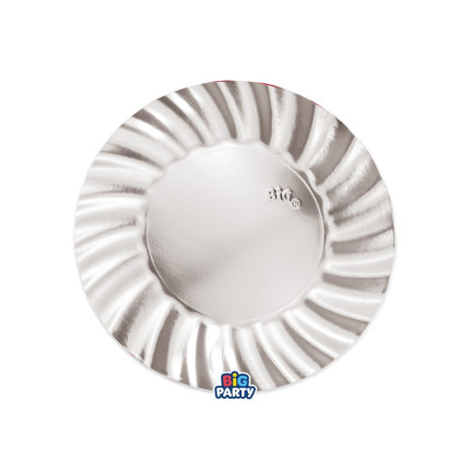 Piatti Wavy Metal Everyday (6 Pezzi) – Carta Effetto Metal