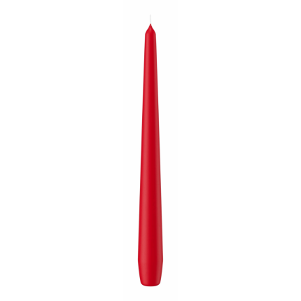 Candela Conica Tinta Unita Rossa