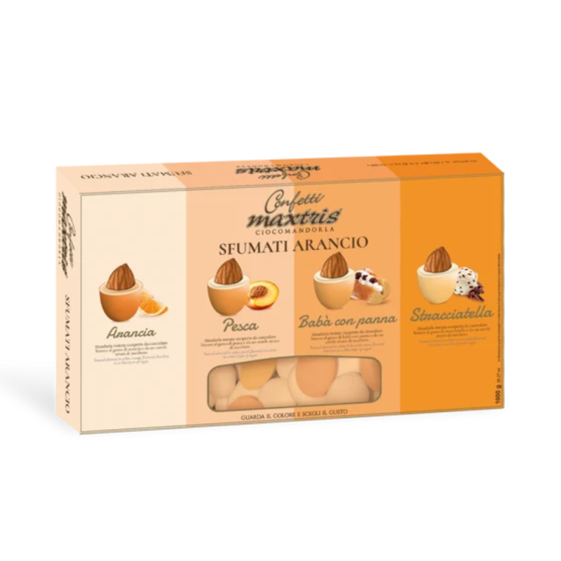 Confetti Sfumati Cioccolato e Gusti Assortiti Arancione
