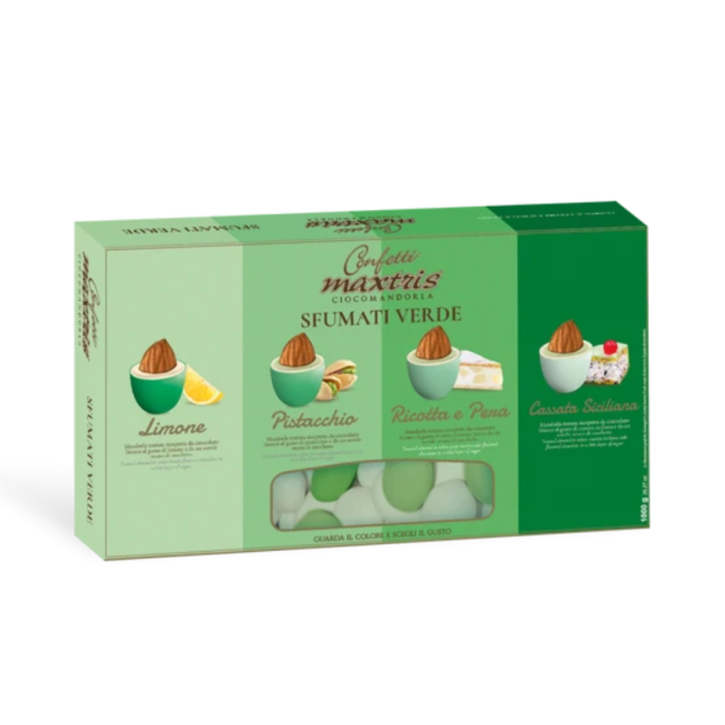 Confetti Sfumati Cioccolato e Gusti Assortiti Verde