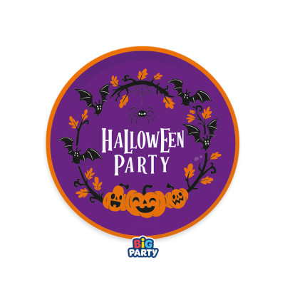Piatti Cartoncino Halloween Party (6 Pezzi)