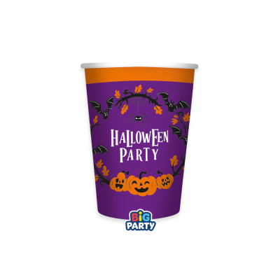 Bicchieri Cartoncino Halloween Party (6 Pezzi)