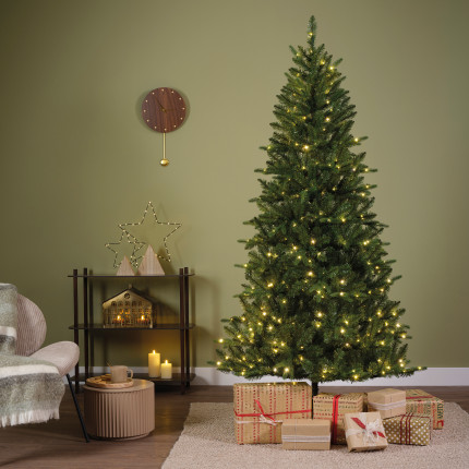 Albero di Natale Bretton Real Needle con LED Integrati. Incartare