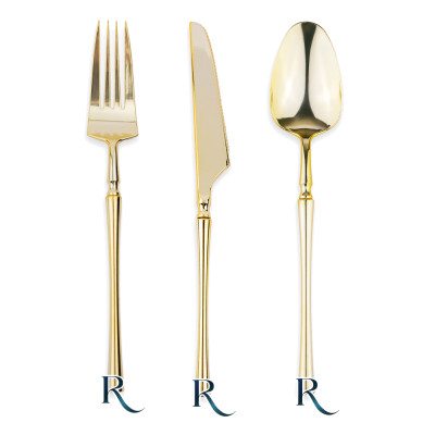 Posata Classic Gold Riutilizzabili (12 Pezzi)