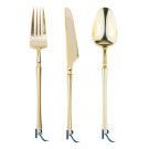 Posata Classic Gold Riutilizzabili (12 Pezzi)