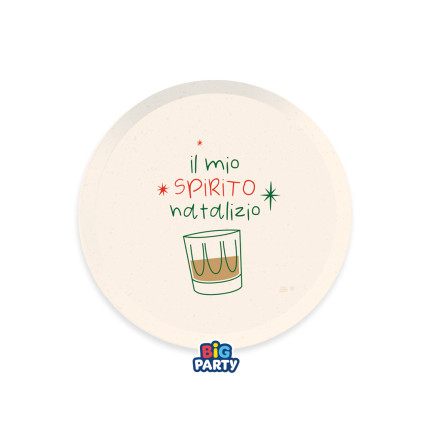 Piatti Mix Cartoncino Spirito Del Natale (6 Pezzi)