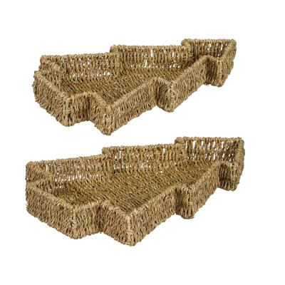 Cesto in Rattan Naturale Albero di Natale