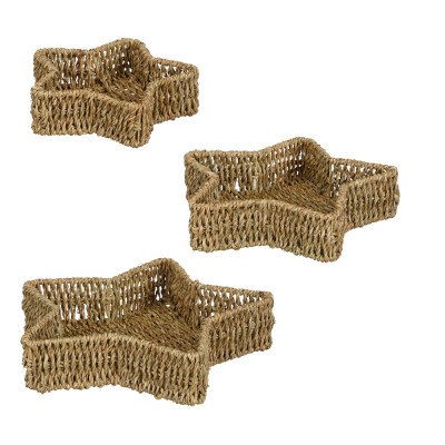 Cesto in Rattan Naturale Stella