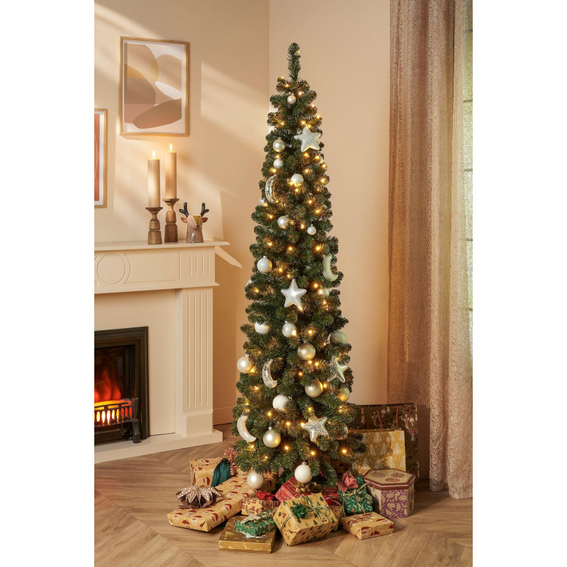 Albero di Natale Charlton con Led - Albero di Natale pre-illuminato