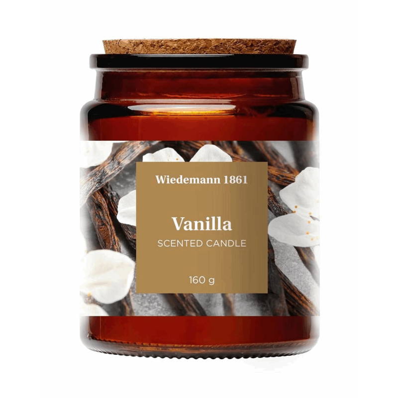 Candela In Vetro Profumata Vaniglia