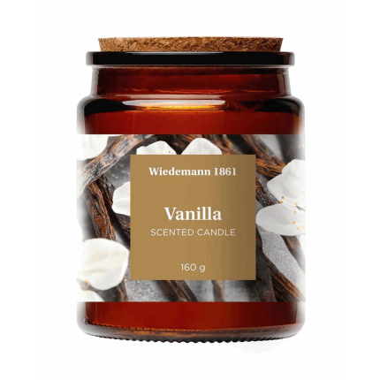 Candela In Vetro Profumata Vaniglia