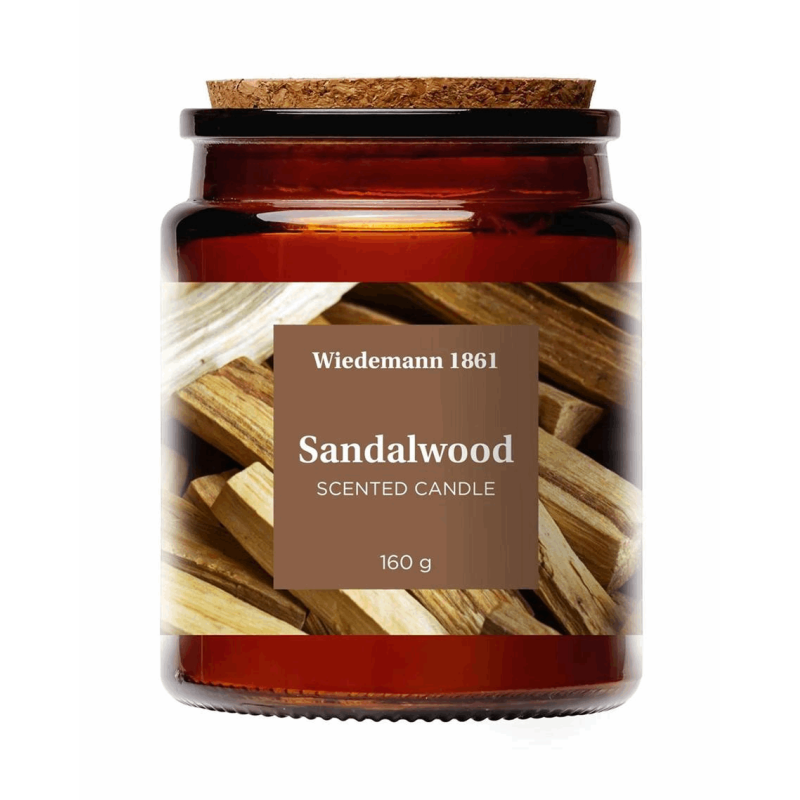 Candela In Vetro Profumata Sandalo