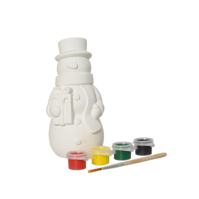 Set Pittura Pupazzo Di Neve In Gesso