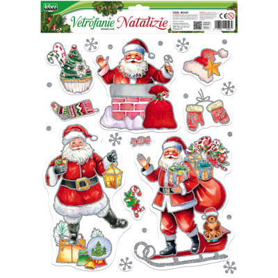 Vetrofania Natalizia Assortite 2