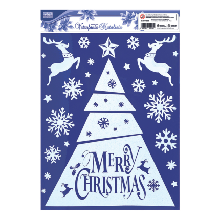 Vetrofanie Natalizie Merry Christmas