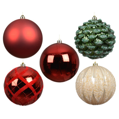 Palla Per Albero Di Natale 20cm (5 Pezzi)