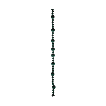 Ghirlanda Di Sfere In Velluto Verde 205cm