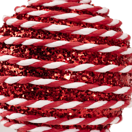 Sfera Natalizia Candy Glitter 8cm