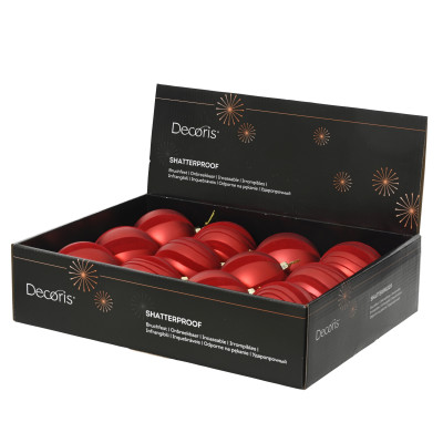 Sfera Torchon Rossa Opaca 8cm 2