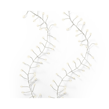 Filo metallico con led a luce calda 12mt