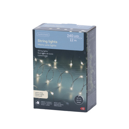 Filo metallico 240 micro led 12mt