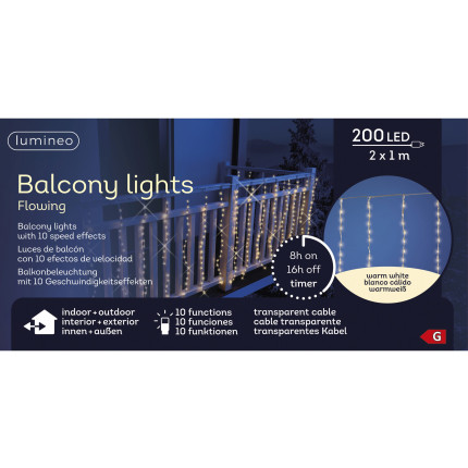 Tenda Led per Esterno Effetto Flow 100cm