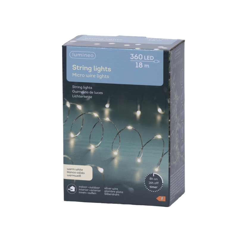 Filo Metallico 360 Micro Led 1795cm