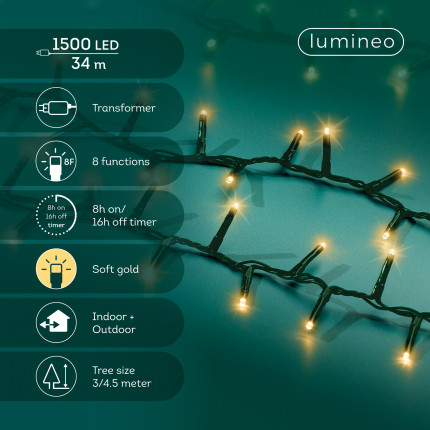 Luci di natale led compact 3400cm