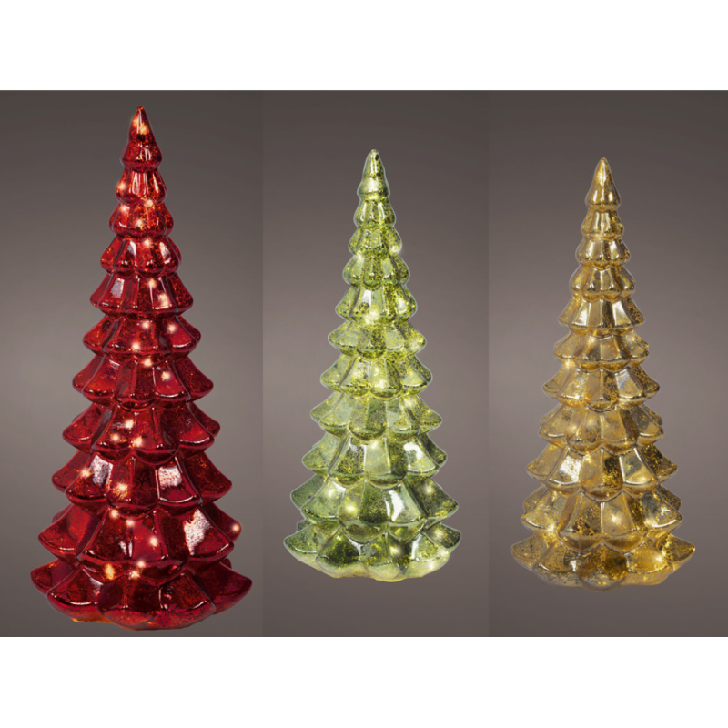 Alberello Luminoso in Vetro 32cm