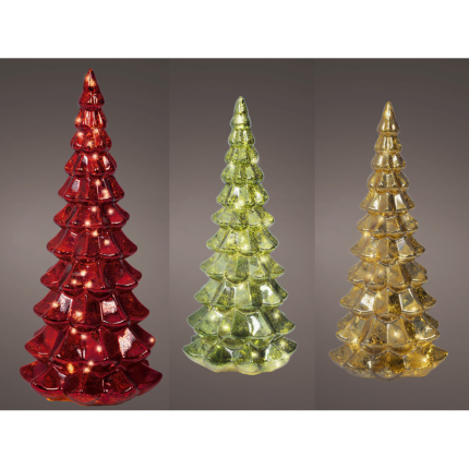Alberello Luminoso in Vetro 32cm