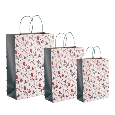 Sacchetti in Carta Cordino Ritorto Xmas Candy