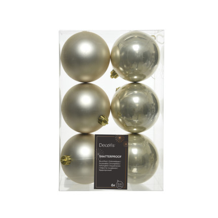 Palline per Albero di Natale 8cm (6 pezzi)