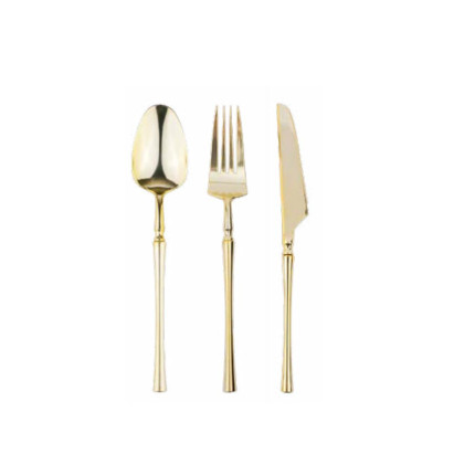 Posata Classic Gold Riutilizzabili (12 Pezzi)